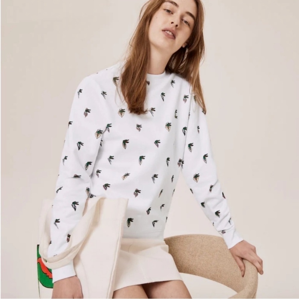 LACOSTE x Jean-Michel Tixier Whimsical Crocodile Unisex Sweater